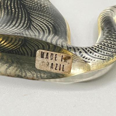 LOT 52C: Vintage Mid Century 1960s Lucite Cat Figurines - Abraham Palatnik - Brazil