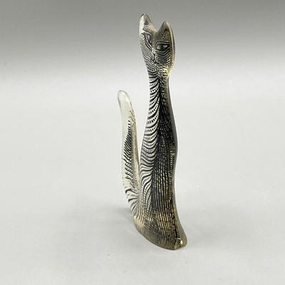 LOT 52C: Vintage Mid Century 1960s Lucite Cat Figurines - Abraham Palatnik - Brazil