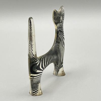 LOT 52C: Vintage Mid Century 1960s Lucite Cat Figurines - Abraham Palatnik - Brazil