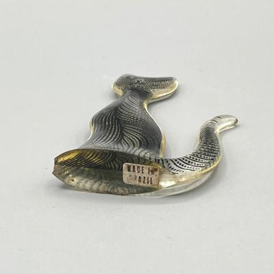 LOT 52C: Vintage Mid Century 1960s Lucite Cat Figurines - Abraham Palatnik - Brazil