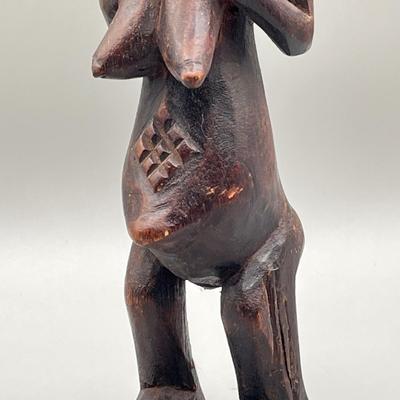 LOT 55C: Hand Carved Wooden African Figure
