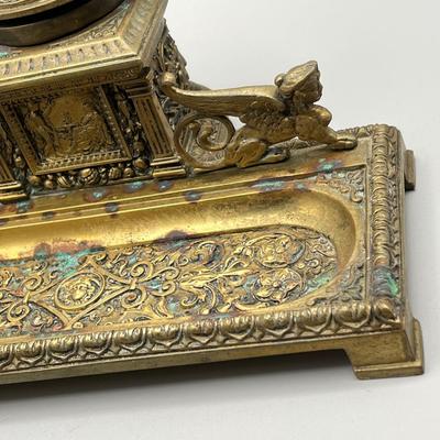 LOT 56C: Antique Brass Inkwell