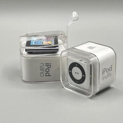 LOT 57C: iPods - Nano and Shuffle - with Original Packaging
