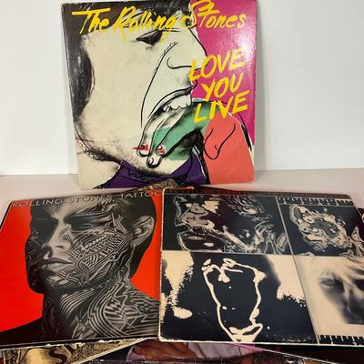 LOT 59C: Vintage Vinyl Record Albums - Rolling Stones, Pink Floyd, Led Zeppelin & more