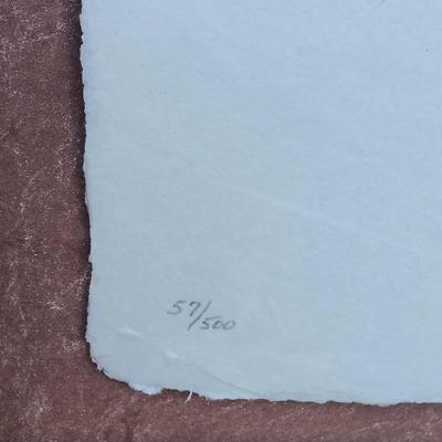 LOT 124A: Signed and Numbered Cast Paper 'Sleeping Child' Art Relief