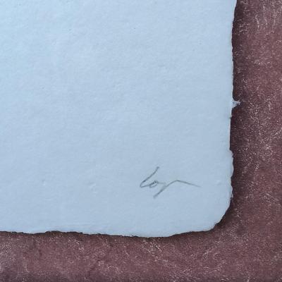 LOT 124A: Signed and Numbered Cast Paper 'Sleeping Child' Art Relief