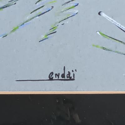 LOT 125A: Vintage Endaï Congolese Folk Art Painting