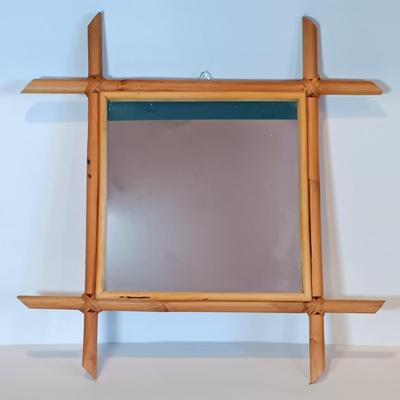 LOT 128A: New Age / Contemporary Clay Masks, Tapestry, Bamboo Mirror & Books