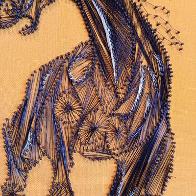 LOT 129A: Mid-Century Modern Nail and String Horse
