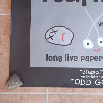 LOT 132A: Todd Goldman 'Rock is Dead' Signed Gallery Print