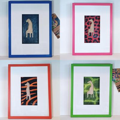 LOT 133A: Global Horizons Framed Safari 'Unadorned' 3D Art Series