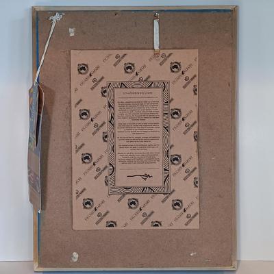 LOT 133A: Global Horizons Framed Safari 'Unadorned' 3D Art Series