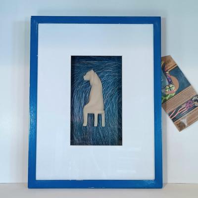 LOT 133A: Global Horizons Framed Safari 'Unadorned' 3D Art Series