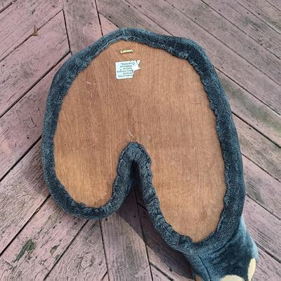 LOT 138A: Dianne Shapiro Soft Sculpture Plush Elephant Front and Back