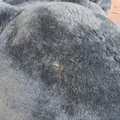 LOT 138A: Dianne Shapiro Soft Sculpture Plush Elephant Front and Back