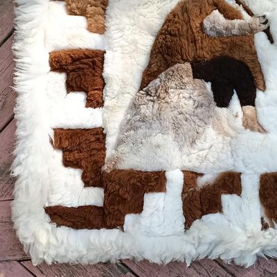 LOT 139A: Alpaca Wool Rug 58" x 42"
