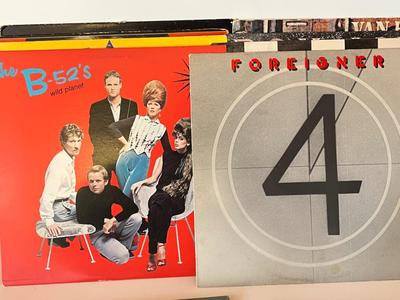 LOT 161C: Vintage Vinyl Record Albums - AC / DC, Bon Jovi, Van Halen and More