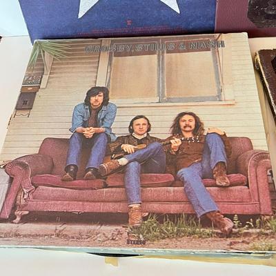 LOT 162C: Neil Young and Crosby, Stills, Nash and Young Vinyl Record Albums