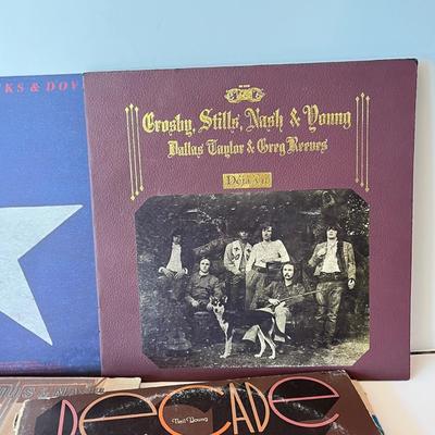 LOT 162C: Neil Young and Crosby, Stills, Nash and Young Vinyl Record Albums
