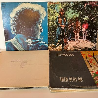 LOT 163C: Bob Dylan, Credence Clearwater Revival, Fleetwood Mac and More - Vintage Vinyl Record Albums
