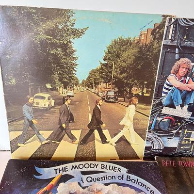 LOT 164C: Vintage Vinyl Record Albums - The Beatles, The Who, Moody Blues and More