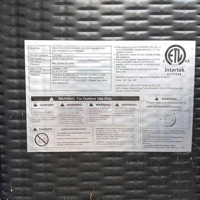 LOT 182: Legacy Heating Steel Propane Fire Pit Table 50000 BTU