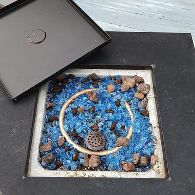 LOT 182: Legacy Heating Steel Propane Fire Pit Table 50000 BTU