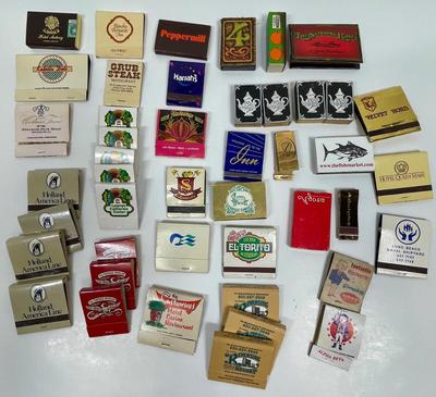 Match Book Collection - Vintage 1960's to 1980's - Nice Variety - Advertising Restaurants Stores Hotels