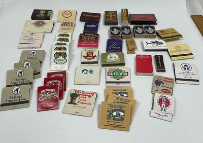 Match Book Collection - Vintage 1960's to 1980's - Nice Variety - Advertising Restaurants Stores Hotels