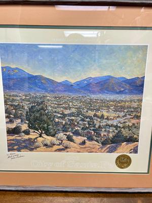 Landscape of Santa Fe, New Mexico by Gene Pacheco in 1986.