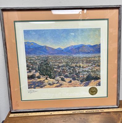 Landscape of Santa Fe, New Mexico by Gene Pacheco in 1986.