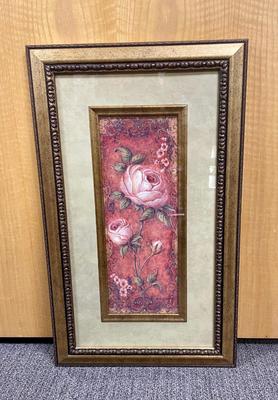 Still Life Lithograph: Pink Roses by Judy Kaufman