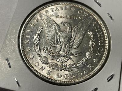 1890-P MS60/UNCIRCULATED CONDITION MORGAN SILVER DOLLAR AS PICTURED. FREE DOMESTIC SHIPPING.