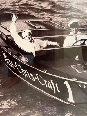 Framed Chris-Craft picture
