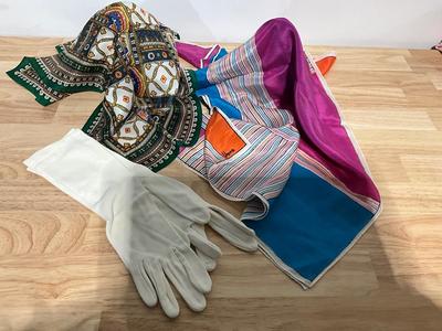 Vera Scarf with a pair of cloth gloves plus