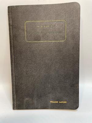 1938 Procedure in the Senate (embossed for William Langer)