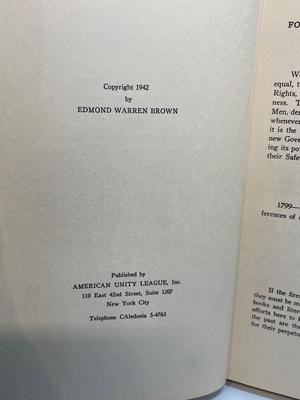 “Surplus Wages” American Unity League 1942 (inscribed to Sen. William Langer)