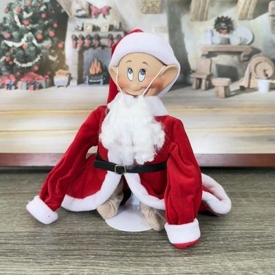 LOT 301B: Vintage Retired Disney Christmas Snow White and the Seven Dwarfs Ashton Drake Galleries Porcelain Dolls w/ Wooden Backdrop