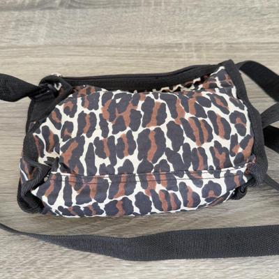 LOT 307B: Lovely Leopard Print - Rubber Rain Boots (Ladies’ 8) & 2 Purses