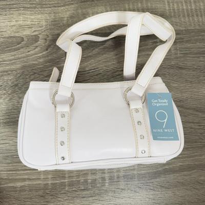LOT 308B: White Hand Bags - Jimmy Choo & Nine West w/ Tag