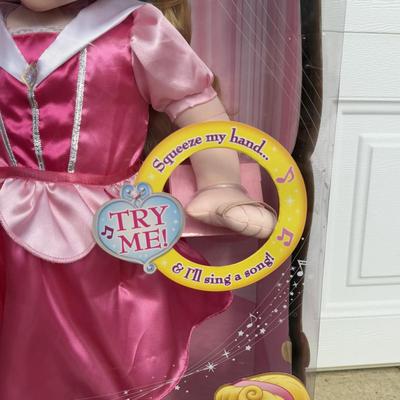 LOT 311A: 1990s Disney Princess Aurora Dance with Me Sleeping Beauty 30” Cloth Doll