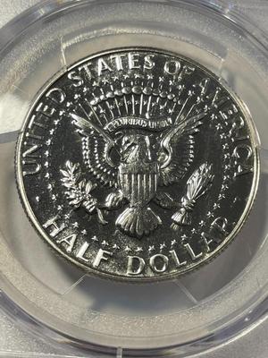 PCGS RARE CERTIFIED 1966 "N0-FG" SP-64 SMS FS-901 KENNEDY SILVER HALF DOLLAR AS PICTURED. FREE DOMESTIC SHIPPING.