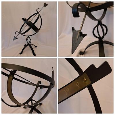Black Metal Garden Sundial (BD-SD)