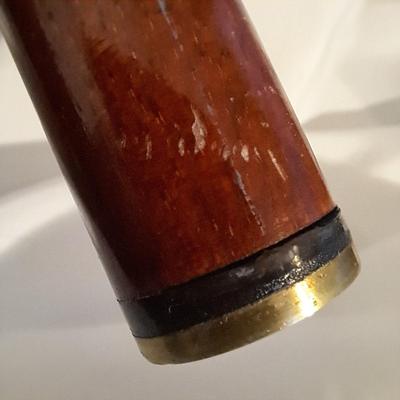 Two Vintage Wooden Canes W/Compass & Secret Compartment (BD-SD)