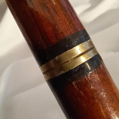 Two Vintage Wooden Canes W/Compass & Secret Compartment (BD-SD)