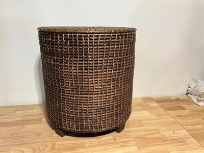 Wicker basket height is 19in