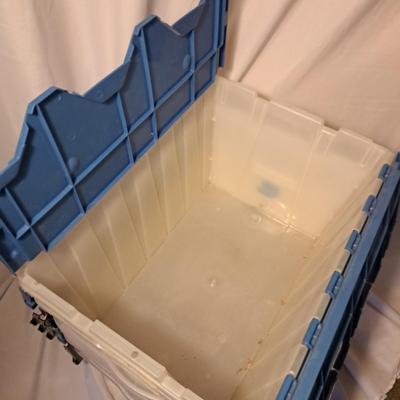 Seven HDP Blue & Black Storage Containers (BD-SD)