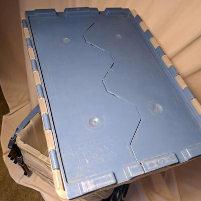 Seven HDP Blue & Black Storage Containers (BD-SD)
