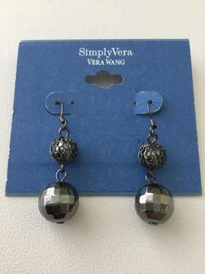 Simply Vera black dangle fashion earrings