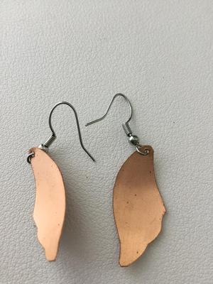 Pink fashion earrings